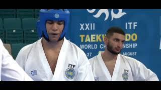 Taekwon-Do ITF World Championship Astana 2023 Semi-final Team Sparring 18-34y Russia  Vs Greece 