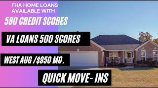 AUGUSTA GEORGIA  - AUGUSTA GA HOMES FOR SALE( VA HOMES LOANS 500 CREDIT SCORES FHA 580 SCORES)