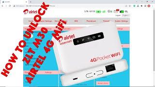 How To Unlock ZLT M30 Airtel 4G MiFi - [romshillzz]