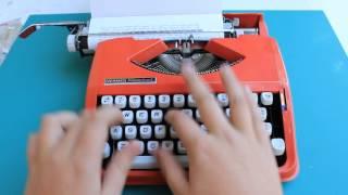 Typewriting - 1969 Hermes Rocket Typewriter