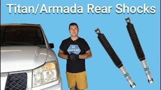 How To Replace Rear Shocks On A Nissan Titan  EASY!