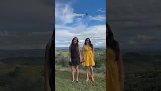 What we wore in Italy | #SajnaVeSajna | YouTube Shorts | Sharma Sisters|Tanya Sharma|KrittikaMSharma