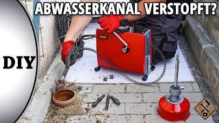 Abwasserkanal verstopft? Abflussrohre verstopfen? Wenn nichts mehr hilft...(Rohrreinigungsmaschine)