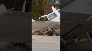 Small plane crashes onto busy street in Louisville