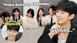 Chaemin didn't expect Le sserafim to *tease* him like this (Eunchae exposed him)