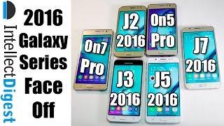 Samsung Galaxy J2 2016 VS J3 2016 VS J5 2016 VS J7 2016 VS On5 Pro VS On7 Pro Comparison