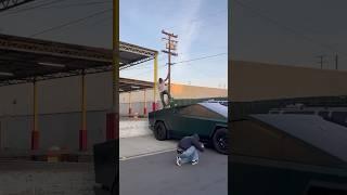 Grind a Tesla|skate|#tesla #grind #cybertruck #thrasher #emerica #shorts #short #skateboarding #nbd