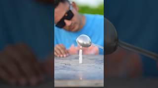 Waterproof Surface from Candle ️#shorts #devkeexperiment