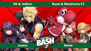 Gourmet Bash #3 - HS/JoStorr vs Burst/Blacktwins13 - Ultimate Dubs - Losers Semis