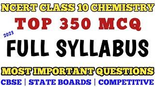 Best Mcq Class 10 Chemistry Full Ncert Book || BPSC, UPSC ,  CBSE Board Exam