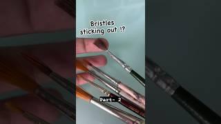 Paintbrush bristle sticking out ?? Tips and tricks-part-2. #arthacks #arttipsandtricks  #artisttips