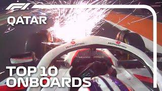 Sparks Fly, Team Mates Collide And The Top 10 Onboards | 2023 Qatar Grand Prix | Qatar Airways