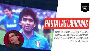 #AD10S CONMOVEDOR: la voz del estadio del #Nápoli hizo llorar de emoción a Vito De Palma