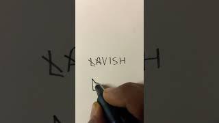 Lavish name logo comment your name #art #name