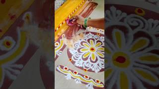 Jaaju muggu cleaning | rangoli cleaning | simple way to clean the floor | Jaaju muggu |