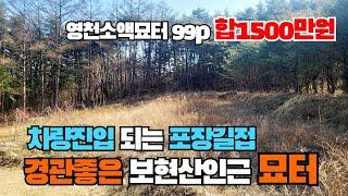 (S254)영천소액묘터 영천작은묘터 보현산인근 전망좋은묘터 영천땅 영천토지 영천부동산