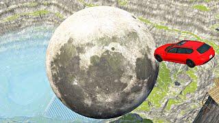 Cars vs MOON vs Leap of Death – BeamNG.Drive