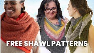 15 FREE Shawl Patterns You'll Want to Cast On!