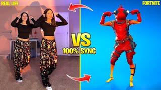 FORTNITE DANCES IN REAL LIFE (MoonGazer, Tek It, Caffeinated, Tiktok and Icon Series Dances)