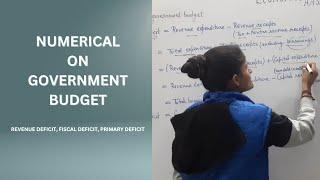 Numerical on government budget | Revenue, fiscal and primary deficit #practical #formulae #numerical