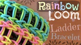 RAINBOW LOOM : Ladder Bracelet - How To | SoCraftastic