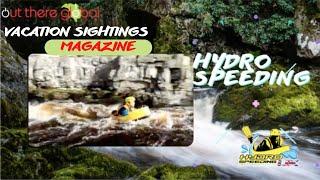 The daring fast rapid hydrospeeding Lake District England