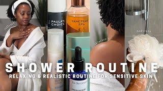 MY RELAXING SHOWER ROUTINE FOR SENSITIVE SKIN 2022 | SELFCARE, BODYCARE, SKINCARE & FEMININE HYGIENE