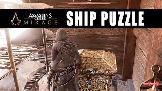 Assassin's Creed Mirage Contact the Rebels ship puzzle gold chest