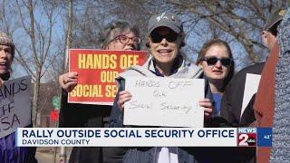 Rally outside Nashville, TN's Social Security office