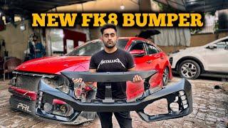 Scarlet’s ‘NEW FK8 BUMPER’  Dry Denting Gone Right!