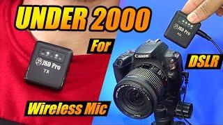 Best wireless mic for DSLR under 2000 in India | DJI Mic RÿDE Wireless Mic Alternative in Budget