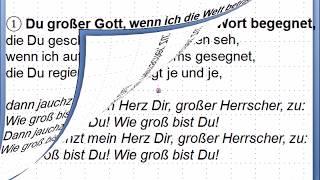 Gitarrenchor Bodelshausen singt: "Wie groß bist du"