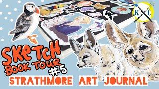 SKETCHBOOK TOUR #5 | Strathmore Watercolor Art Journal | Kallerhult Creations