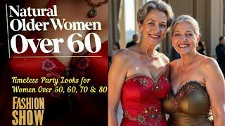 Timeless Party Looks for Natural Women Over 50, 60, 70 & 80 – Elegant & Stylish Fashion, Part: 1