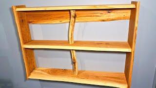 How to Build a Live Edge Shelving Unit