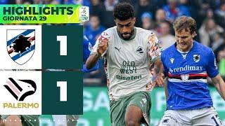 Sampdoria-Palermo 1-1 | Apre CODA, a un passo dal record, risponde POHJANPALO | HIGHLIGHTS Serie BKT