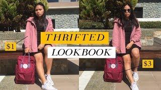 THRIFTED LOOKBOOK (for Short Girls! ) | Jasmin Rachel