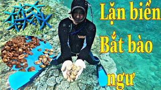 Snorkeling to catch abalone, explore the ocean | anh tho lan vlog