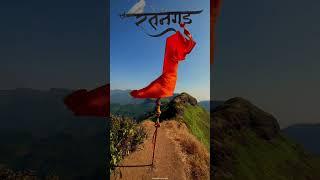 Bhagwa At The Peak Of Ratangad || 4300Ft Above || #shorts #valleyofflowers #ratangad