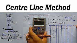 Center Line Method - Quantity of Materials with Centre line method