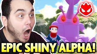 INSANE RANDOM LUCK! ALPHA SHINY HERACROSS in Pokemon Legends Arceus!