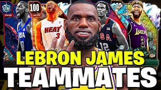 LeBron James BEST Teammates Squad Builder