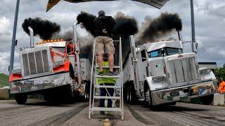 Epic Uphill Loaded Semi Drag Racing Action from Unc's Semi Stampede June 2024