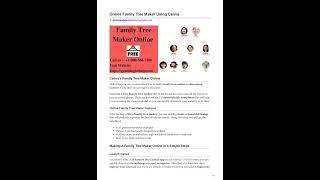 Make Family Tree | Canva Family Tree Maker Online | Family Tree Maker Software | FTM 2019 Download |