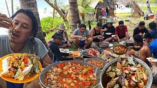 Hari ke 2 tinggal diPulau Terpencil BERBURU GURITA, IKAN, KERANG buat makan siang di tepi pantai