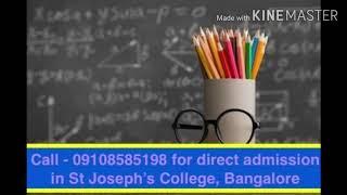 Details about St Joseph's College of Commerce, Bangalore. Placements records and other details.