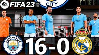 FIFA 23 VOLTA - MESSI, RONALDO, MBAPPE, NEYMAR, ALL STARS PLAYS | MANCHESTER CITY 16-0 REAL MADRID