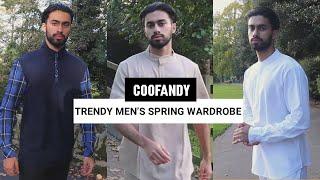 Trendy men’s spring wardrobe | Coofandy ft. Junaid Minshad