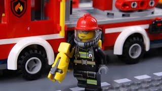 LEGO City Day as a Firefighter! STOP MOTION LEGO Fire Extinguishing! | Billy Bricks Compilations