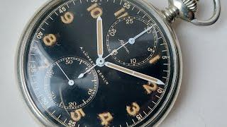 Military chronograph Alpina A Lunser Berlin cal Minerva 1943